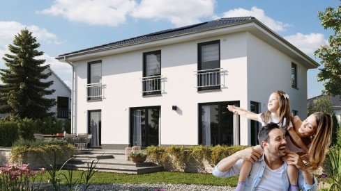 Hauptbild Vollaustattung inkl. Grundstück und geklinkerte Garage für 2 Autos, Neubau-Massivhaus